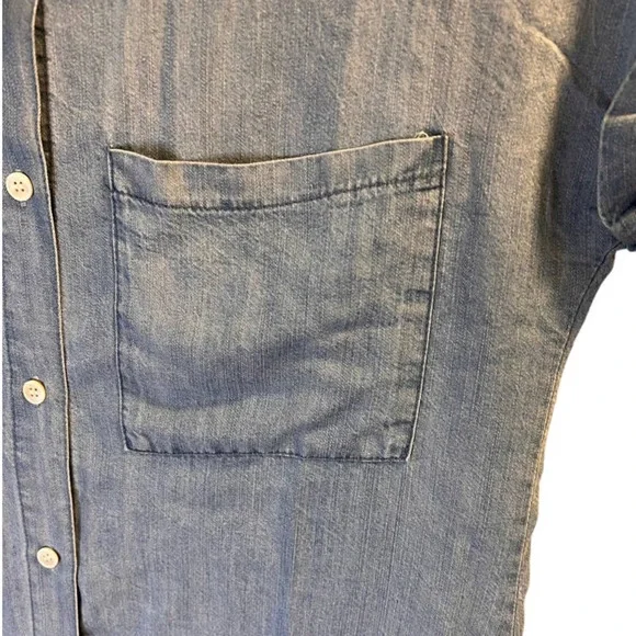 Zilcremo, Chambay Blue Shirt Dress, Mini, Soft Cotton, M - Picture 8 of 16